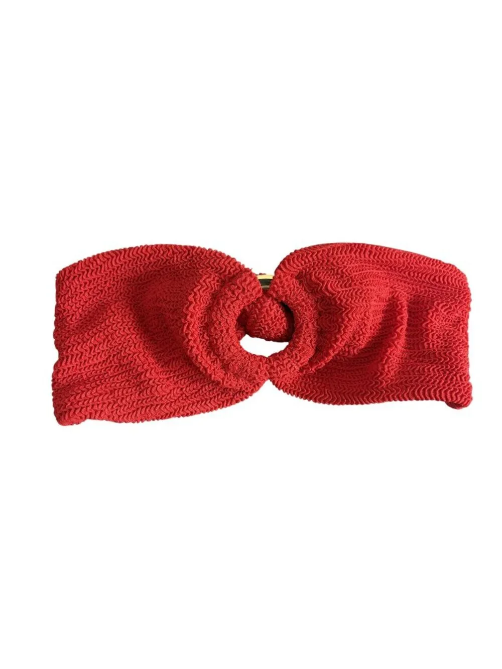 MONDAY Swimwear Costa Rica Bikini Top in Chili Pepper Crinkle